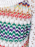 multi-pattern knitted dress