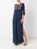 embroidered long dress