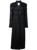 long checked coat