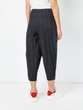 gathered cuffs cropped trousers