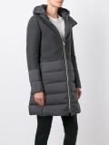 hooded zipped coat