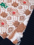 intarsia knit scarf
