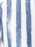 striped print blouse