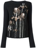 floral intarsia sweater