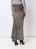 pleated back skirt