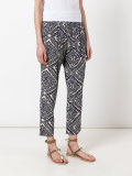 aztec print trousers