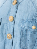 cropped washed denim jacket