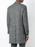 double-breasted knit coat