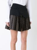pleated jacquard skirt