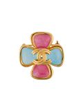gripoix glass brooch