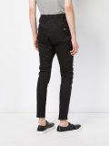 dropped crotch tapered trousers