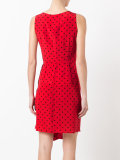 polka-dot shift dress