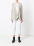 relaxed fit open cardigan