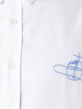 'Krall'刺绣双纽扣衬衫