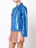 sequin effect denim jacket