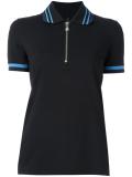 zip collar polo shirt 