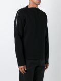 zipped detailing sweatshirt