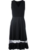 lace panel A-line dress