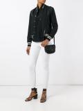 perforated detail crossbody bag