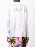 iridescent silk shirt