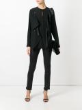 ruffle trim blouse