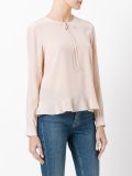 Rosa frill hem blouse