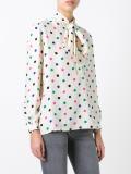 polka dot lavaliere blouse
