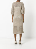 knitted V-neck dress 