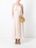 ruffle hem maxi dress