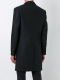 layered effect mixed media coat 