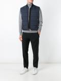 zipped padded vest