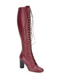 lace up knee length boots