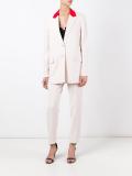 contrast collar blazer