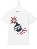 'Bomb'刺绣T恤