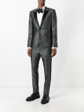 metallic peaked lapel suit