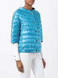 three-quarters sleeve down jacket