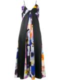 Silk All-Over Pansy Print Cami Dress 