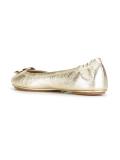 metallic ballerinas