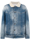 shearling denim jacket