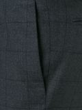 checked pattern two-piece suit
