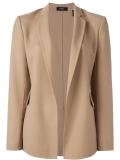 flap pockets open blazer