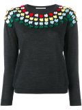 bow embellished knit