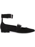 buckled ankle ballerinas