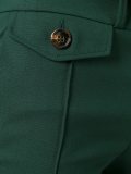 fitted flared trousers