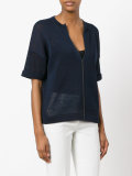 knitted v-neck top