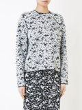 knitted floral jumper 