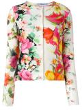 floral print twinset cardigan and vest
