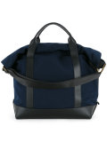 roll top tote bag 