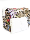 leopard floral changing bag