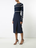 front slit midi skirt 